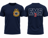 Tech T Shirt- EMS- WHITE (Officers Only)